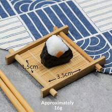 1个全新逼真三文鱼寿司饭团海苔包裹食物模型，日式料理装饰，摄影道具，送朋友、生日、情人节、复活节、互动、家庭礼物，热销产品，送给男友/女友的完美礼物 - 彩色 - 查看 22