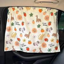 1 Uds. Cortina en la ventana del coche parasol cubierta de dibujos animados Universal ventana lateral parasol protección para chico bebé niños NTJR - 04 - Ver 10
