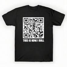This Is How I Roll - Roll Never Gonna Gi ,,, Oversized Printed-Shirt Unisex, Solid Black Casual Graphic Tee, Summer Essential Layering Top, S-3XL - 黑色 - 查看 6