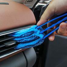 1 pièce Brosse à dépoussiérer douce pour aérateur de voiture, délicate pour l'intérieur, nettoyage précis de la poussière des aérateurs, brosse de nettoyage d'aérateur amovible et lavable, pour le nettoyage des détails et des coins de l'intérieur de bateau/véhicule, outil de nettoyage de voiture essentiel - 1 brosse de nettoyage pour grille d'aération - Voir 3