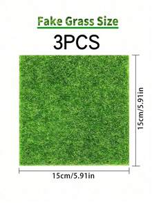 1/3/5 peças Ladrilhos de Grama Artificial Verde Vívido, Ideal para Decoração DIY, Textura Realista e Efeito de Folha Detalhado, Perfeito para Projetos DIY, Presentes de Aniversário, Decorações de Feriados, Jardins de Fadas em Miniatura, Decorações de Natal e Páscoa - multicolorido - Visão 9
