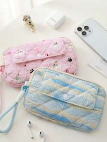 Heart-Shaped Flip Cover Wristlet Clutch Bag With Phone Pocket And Coin Purse, Serves As Both Handbag And Storage Pouch, Suitable As Couple Or Children's Gift - Multicolor - View 3