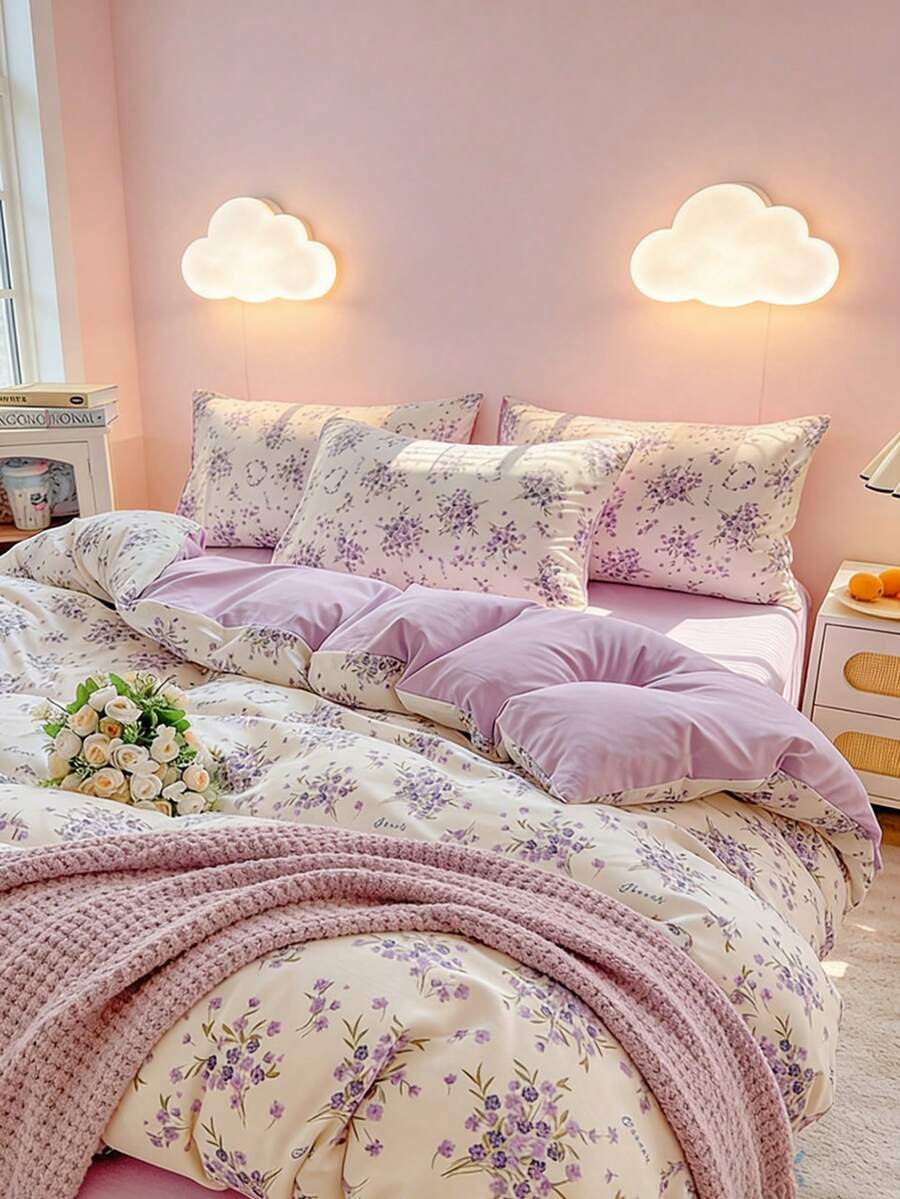 三件套印花被套组,柔软舒适,包含1个被套和2个枕套,适合男孩、女孩、学生、酒店使用,四季皆宜,可机洗。 - XYC - 查看 1