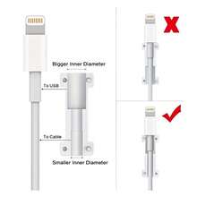 8个/套 线缆保护套，耐用充电线保护套，适用于手机、USB、平板电脑、非电子配件，保护充电线。 - 白色 - 查看 9