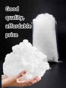 1pc High-Quality Polyester Fiber Filling, Premium PP, White Luxury Filling Material, DIY Crafting And Filling, White Polyester Fiber Filling, Silk Fiber, Low-Allergy Polyester Fiber Filling, Housewarming Gift, High Elasticity Filling, Large Capacity, Soft And Fluffy, High Elasticity And High-Quality Polyester Fiber Filling, Ultra-Fine Down Fabric, Vacuum Compressed Silk Blended, High-Quality Synthetic Filling, Available In Multiple Sizes, High Elasticity Sofa Cushion Filling, Polyester Fiber Toy Filling Material - High-quality Filling Cotton - View 2