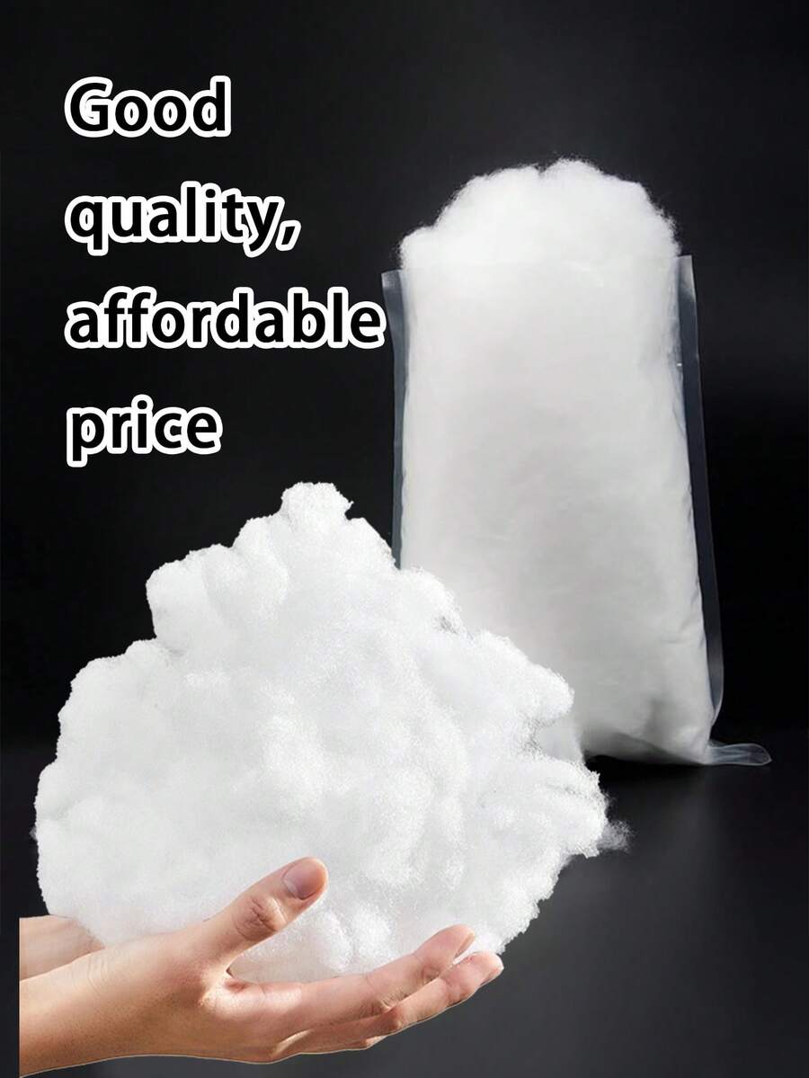 1pc High-Quality Polyester Fiber Filling, Premium PP, White Luxury Filling Material, DIY Crafting And Filling, White Polyester Fiber Filling, Silk Fiber, Low-Allergy Polyester Fiber Filling, Housewarming Gift, High Elasticity Filling, Large Capacity, Soft And Fluffy, High Elasticity And High-Quality Polyester Fiber Filling, Ultra-Fine Down Fabric, Vacuum Compressed Silk Blended, High-Quality Synthetic Filling, Available In Multiple Sizes, High Elasticity Sofa Cushion Filling, Polyester Fiber Toy Filling Material