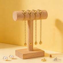 10条不锈钢延长尾链，带龙虾扣，适用于珠宝配件、DIY延长链用品和零件散装 - 延長鏈 - 查看 5