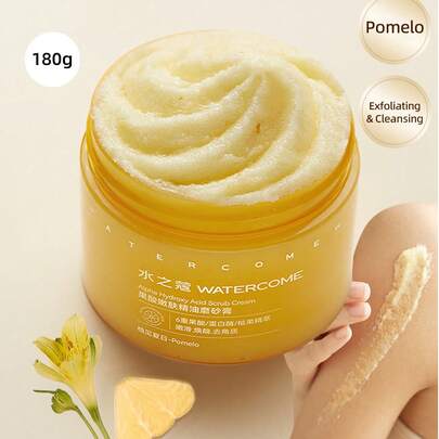 WATERCOME Tẩy tế bào chết toàn thân Aroma Delicate 180g, tinh dầu acid-enzyme, AHA trẻ hóa da, sản phẩm tẩy tế bào chết toàn thân với 100% tinh dầu thực vật, tẩy tế bào chết giúp săn chắc da, giảm cellulite và chăm sóc da.