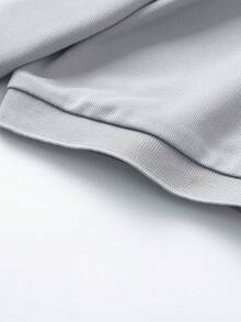 GRDR Men's Casual Solid Color Short Sleeve POLO Shirt, Summer - Light Grey - View 6