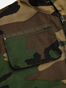 Magic Mia Women's Camouflage Cargo Two-Piece Set -  Green Cropped Jacket With Multi-Pockets & Tapered Jogger Pants | Streetwear Chic Fit For Casual Outings, Urban Styling &  Looks (Fashion-Forward) For All Seasons - 迷彩 - 查看 9