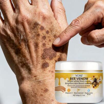 蜜蜂亮肤霜，蕴含烟酰胺、透明质酸、维生素C和E | 温和配方，适合所有浅米色肤色，提亮肤色，焕发光彩，适用于面部和身体，无香精，保湿滋润