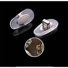 Eyeglasses Nose Pads Replacement For RB Eyeglass Sunglasses Frame Push In Glasses Nose Piece Plug In Eyewear Nose Guard Silver - -如圖所示- - 查看 6