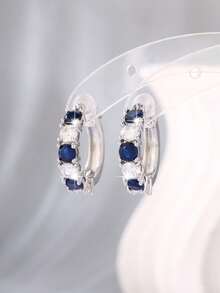 1对百搭优雅女士耳环，时尚高贵，适合日常佩戴、通勤和聚会场合。 - 白色紅 - 查看 10