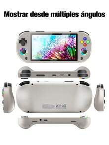 Consola Portátil Retro con 20,000+ Juegos Incorporados - Pantalla IPS 5.1",64GB, Compatible TV, Color Gris | Máquina de Juegos Clásicos, Regalo Perfecto - Gris - Ver 2