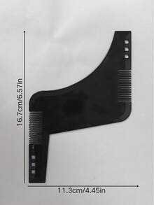 Herramienta de recorte de barba con peine incorporado, ideal para dar forma y definir las líneas y bordes de la barba. Este peine de estilismo se puede usar con recortadoras o maquinillas de afeitar para recortar con precisión la barba y las patillas. - Peine para barba - Ver 8