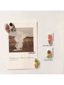 10/1 pieza Adorables imanes de refrigerador con temática de natación, regalos de decoración del hogar, personajes de dibujos animados de natación, imanes de refrigerador con personajes creativos de natación, decoraciones de playa de natación lindas, pegatinas magnéticas de decoración del hogar (diseños aleatorios) - Multicolor - Ver 4