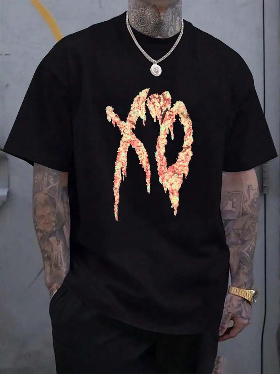 100% Cotton Xd Pattern With Floral Design T-Shirt Graphic T-Shirts For ...