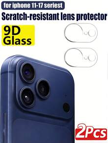 2片装摄像头镜头钢化玻璃屏幕保护膜,兼容 17/Air/17 Pro/17 Pro Max,防刮花,高清,全屏覆盖,也兼容 16 Pro Max/15 Pro Max/14 Pro Max/13/12/11 Pro Max - 無色 - 查看 35