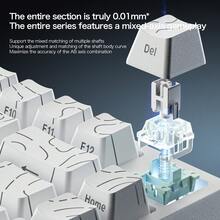ATTACK SHARK R82HE USB有线机械游戏键盘，RGB背光可自定义，磁吸轴，全键热插拔，75%紧凑型设计，80键，支持RT/Snap Tap/DKS/MT/TGL等多种按键模式，适用于电竞和办公用途。 - 彩色 - 查看 5