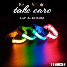 Brazalete LED recargable, ajustable y visible, adecuado para hombres y mujeres, se puede conectar como cinturón - TALLA ÚNICA - Ver 4