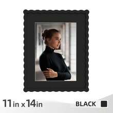 1pc/3pcs Wavy Design Photo Frame For Wall & Tabletop Decoration, Artistic Creative Home Decor With Multi-Color Waves - 7 Standard Sizes 4x4in, 4x6in, 5x7in, 6x6in, 8x8in, 8x10in, 11x14in - Modern Stylish Interior Accent, Fun Picture Frames, Scalloped Picture Frame- Graduation Wedding Gift (Random Photo Paper) - 波浪形 - 查看 19