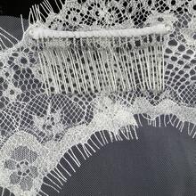 Khăn voan cô dâu ren cao cấp dài 1,5m/3 mét, màu trắng/ngà/đen. - B - Xem 10