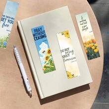 20 Pcs Christian Bible Verse Bookmarks - Watercolor Scenery Scripture Book Markers, Inspirational Religious Gifts For Book Lovers, Church Members, Bible Study, Women And Men - Multicolor - View 4