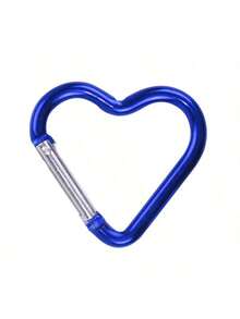 Heart-Shaped Carabiner, Aluminum Alloy Spring Clip Keychain, Self-Locking Key Chain Clip, Suitable For Fishing, Hiking, Travel, Home, Running, Adventure And Camping Activities - Multicolor - View 9