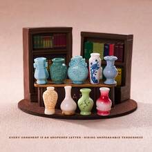 10 món đồ chơi thu nhỏ cho nhà búp bê, bình hoa trang trí cổ điển, đồ nội thất nhà búp bê, phụ kiện nội thất mini tự làm sáng tạo, vật dụng mini để trang trí cảnh quan nhà búp bê, trang trí xe hơi, trang trí bàn làm việc, đồ trang trí mini, trang trí bàn làm việc, trang trí nhà búp bê, trang trí xe hơi, đạo cụ chụp ảnh, quà tặng ngày lễ, quà tặng ngày Valentine, quà tặng lễ Phục sinh (Màu sắc và kiểu dáng ngẫu nhiên) - Nhiều màu - Xem 1