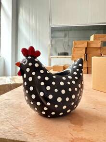 1pc Resin Rooster Sculpture, Resin Rooster Decor, Interesting Chicken Resin Sculpture Art For Garden, Suitable For Home, Outdoor Yard, Farm House, Patio - A - View 18
