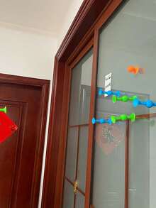 7pcs Squigz Suction Cups Toy With Musical Sounds, Suction Cup Music Party Creative Building Blocks Interactive Throwing Toy - Multicolor 1 - View 3