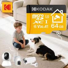 Kartu Micro SD Kodak 32GB 64GB 128GB 256GB Kartu TF Cocok untuk Pemantauan Keamanan Rumah, Kamera Hewan Peliharaan, Monitor, Kamera Dasbor, dan Ponsel Pintar - Jeruk - View 4