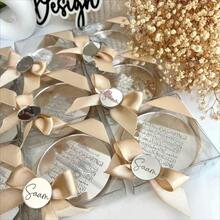 Personalized Acrylic Name Plate, Customized Islamic Wedding Favor, Hajj Gift, Birthday Decoration, Reception Name Plate, Housewarming Gift, Keepsake Box - Multicolor - View 3