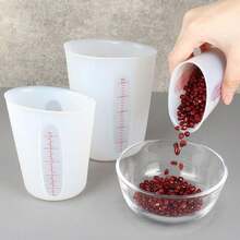 Silicone Measuring Cups, Blender, Liquid, Paint And Resin Mixing Squeeze, Pour Mixing Coffee, Making Cake, Cookies Baking, . For Molds, Jewelry Making, Waxing, Easy To Clean - Multicolor - View 1