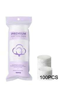 有机棉圆形卸妆棉，低过敏性，不掉毛，面部去角质清洁棉 - 白色 - 查看 14