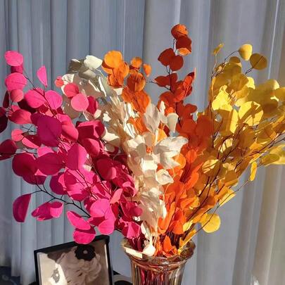 Each Bundle Contains Approximately 5 Fresh Silver Eucalyptus Leaves. These Natural Eucalyptus Leaves Are Suitable For Use In Dried Flower Arrangements, Vase Fillings, Home Decor, And Wedding Eucalyptus Decorations.