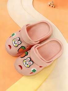Cute Rhinestone Bow Open Toe Girls Sandals, Breathable Beach Holiday Shoes - Pink - View 5