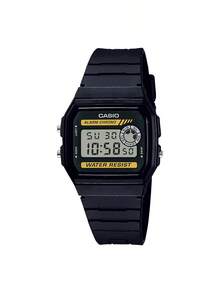 Casio 卡西欧男士运动休闲手表，计时功能，圆形表盘，硅胶表带，石英机芯，适合日常运动和户外街头风格佩戴，可作为圣诞礼物、男士配饰和生日礼物，满足男士的各种爱好。 - 黃色 黑色 - 查看 10