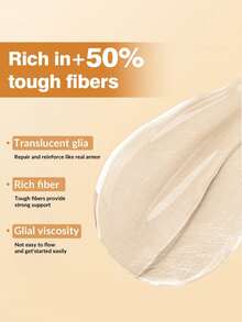 GLOZ 15ml Fiber Rubber Base Coat Set, Removable Gel Nail Polish, Suitable For DIY Manicure At Home - Clear - View 5