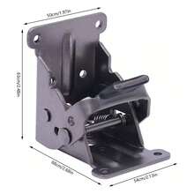 kangten 4* Lock Extension Table Feet Folding Support Mount Screw Max. 200kg/ 440lbs - A - View 3