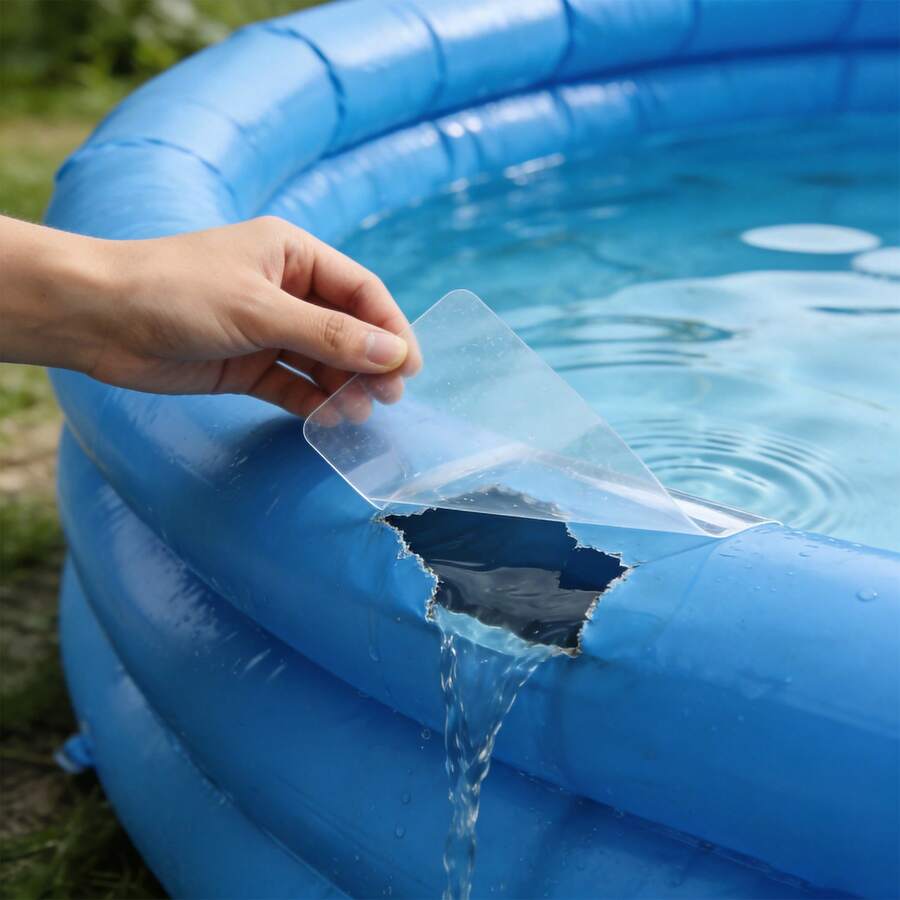 2pcs Thick Inflatable Pool Repair Kit, 3.93 Inch X 59 Inch Waterproof PVC Pool Patch Set, Suitable For Inflatable Mattress, Pool Float, Inflatable Castle, Tent, Canvas, Awning, Inflatable Tube And Inflatable Toys