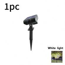 Lampă de grădină cu LED, cu alimentare solară, potrivită pentru exterior, curte, grădină, garaj, gazon, iluminat peisagistic cu senzor de mișcare, alimentată cu energie solară, se încarcă în timpul zilei, se aprinde automat noaptea, iluminat peisagistic cu alimentare solară - lampă de podea - Vizualizare 14