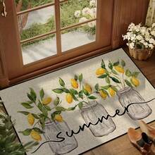 1pc Christmas Snowflake Bow Entrance Mat, Doormat For Home, Hallway, Corridor, Foot Scraper, Home Decor, Christmas Decoration, Christmas Gift, Doormat, Small Rug, Welcome Mat, Carpet, Outdoor Doormat, Kitchen Rug, Home Decor, Front Door Mat, Area Rug, Outdoor Mat, Home Decor, Area Carpet, Garden Carpet, Washable Carpet, Suitable For Party Decoration, Enhance Home Style, Add Holiday Charm Essential Decor - Multicolor - View 5