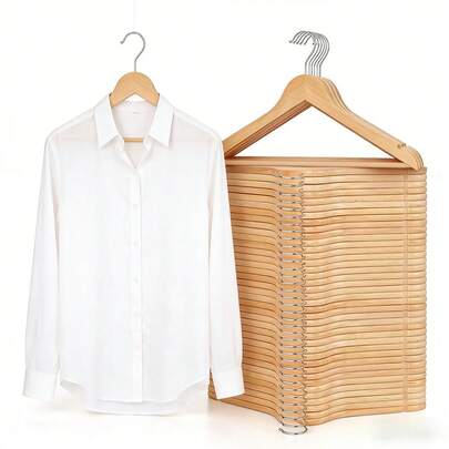 3/5/10 adet Ahşap Elbise Askısı, Kaymaz Takım Elbise Askısı, Ağır Hizmet Bornoz Askısı, Dolap İçin Uygun, Takım Elbise, Gömlek, Ceket, Elbise, Pantolon İçin Çok Fonksiyonlu Yer Tasarrufu Sağlayan Askı, Şükran Günü, Noel Hediyeleri