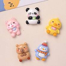 5/10pcs Cute Penguin, Bear, Duck Animal Fridge Magnets, Resin Cartoon Refrigerator Stickers, Suitable For Kitchen, Office, Whiteboard, Storage Cabinet, Dishwasher, Kitchen Decor, Home Decor, Mother's Day Gift, Teacher's Day - Multicolor - View 12