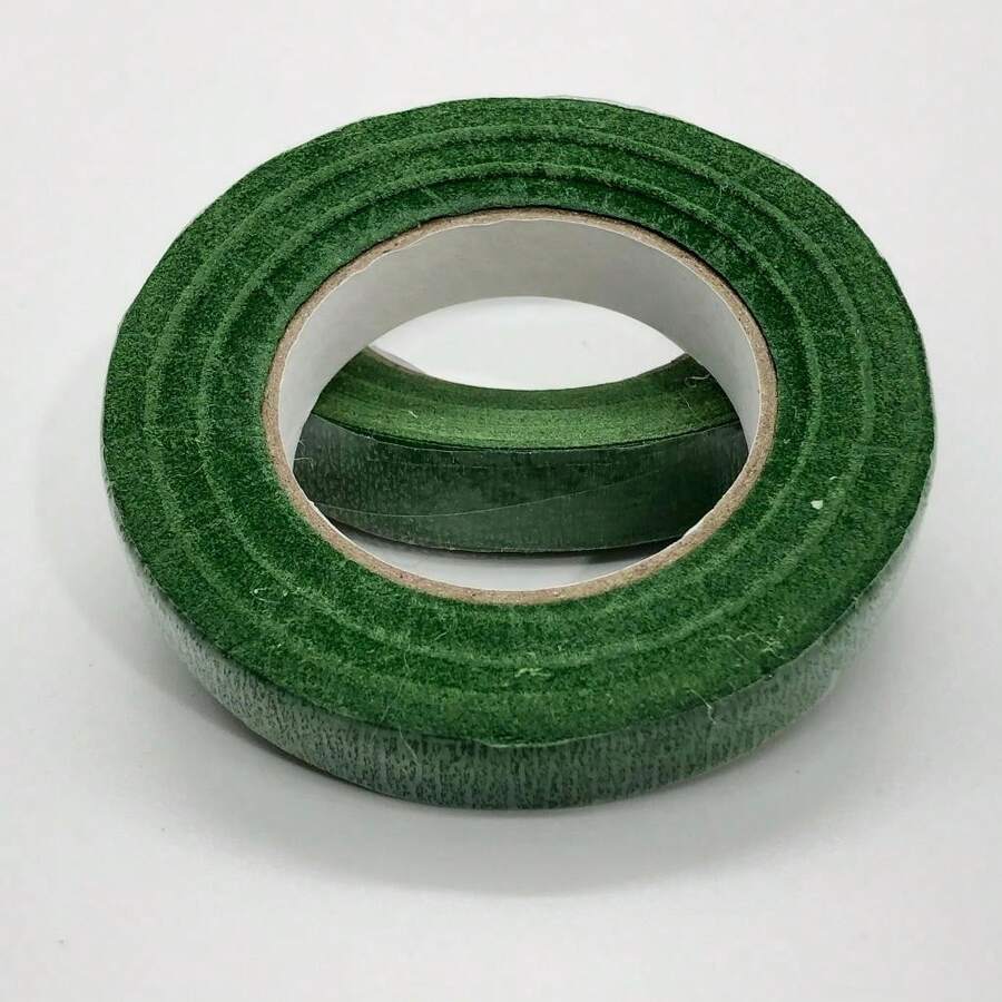 1 Piece/4 Pieces Dark Green Floral Ribbons DIY Decorative Floral Ribbons With Greenery For Bouquet Stem Wrapping And Wedding Floral Crafts (1/2 Inch X 30 Yards) - 1 單位 - 查看 1