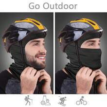 Unisex Windproof Cycling Face Mask, Breathable Quick-Dry Ski/Motorcycle Helmet Liner Protective Cap - Multicolor - View 4