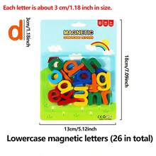hoojojo 52 Pcs Magnetic Alphabet Letters, Uppercase Lowercase Word Building Cards, Classroom Board Teaching Props, Educational Tools, Teacher Aids Learning Supplies, Kids Classroom Learning, Back To School Stationery - Multicolor - View 11