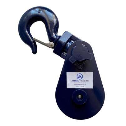 ANGEL Heavy Duty Pulley 4 Ton Lifting Swivel Snatch Block With Hook Safety Catch