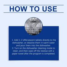 洗碗机除油清洁片，去除油脂和水垢，保持餐具清洁，家用清洁 - 固體 - 查看 4